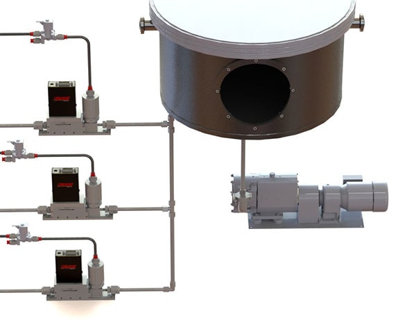 Vacuum sputtering using Alicat MCV mass flow controllers