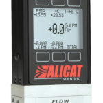 ALICAT mass flow meter, available with a standard monochrome display